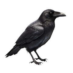 Fototapeta premium Crow PNG Cutout, Generative AI