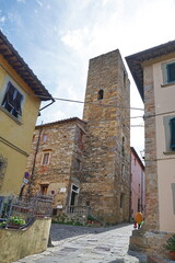 Seretti tower in Vicopisano, Tuscany, Italy