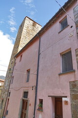 Seretti tower in Vicopisano, Tuscany, Italy