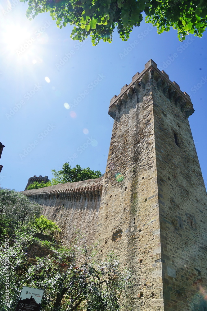 Wall mural brunelleschi tower in vicopisano, tuscany, italy