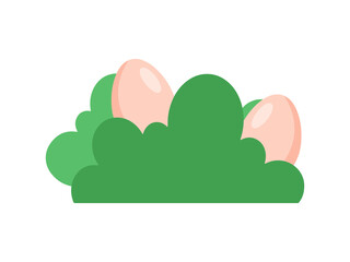 Easter Eggs Background Lying in Grass