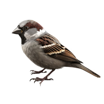 House Sparrow PNG Cutout, Generative AI