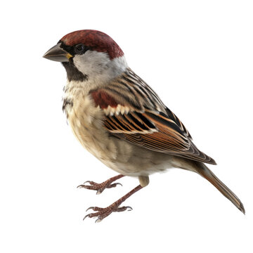 House Sparrow PNG Cutout, Generative AI