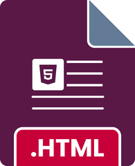 HTML  File Minimal icon