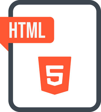 HTML File icon with black checked mark 