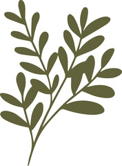 Green Nature Organic Leaf Graphic Element
