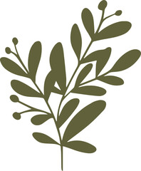 Green Nature Organic Leaf Graphic Element