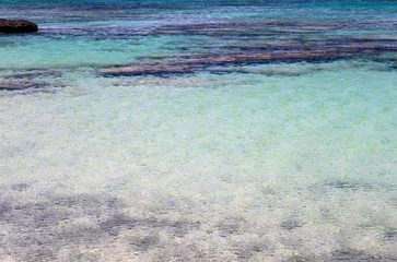 Papier peint  Plage d'Elafonissi, Crète, Grèce Landscape of calm sea, coast of Greece, beach of Crete