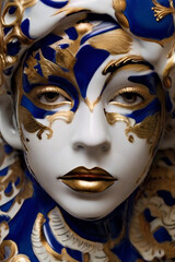 Venetian carnival mask HD 8K wallpaper Stock Photographic Image