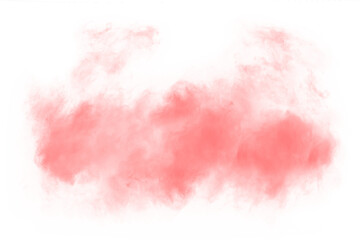 red fog decoration isolated transparent background