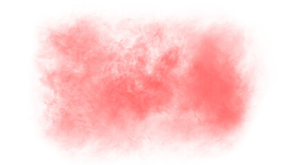 Obraz premium red fog decoration isolated transparent background