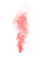 red fog decoration isolated transparent background