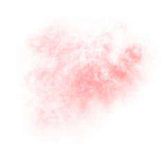 Obraz premium red fog decoration isolated transparent background