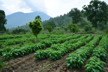 Fototapeta na wymiar Fostering Sustainable Agriculture In Rural Communities
