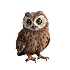 Naklejka premium Owl PNG Cutout, Generative AI