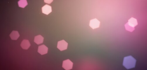 Delicate pink bokeh highlights