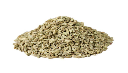 dry fennel seed sounf isolated on white background
