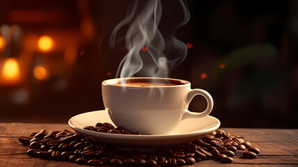 Coffee close-up background, business shot