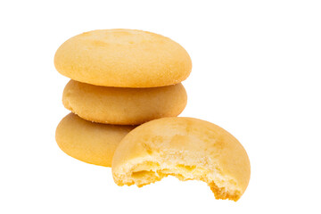 lemon cookies with cream isolated