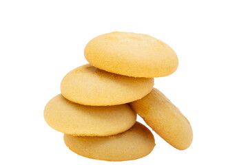 Fototapeta na wymiar lemon cookies with cream isolated