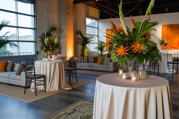 Stylish Decor And Ambiance For An Upscale Corporate Event