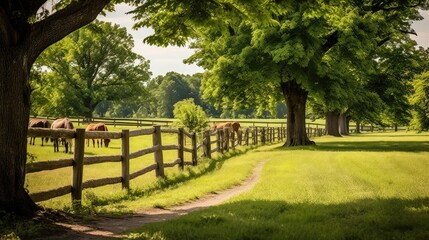 pasture horse farm fence