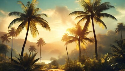 palm trees on the beach