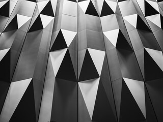 Triangle pattern Metal Geometric wall Art background 