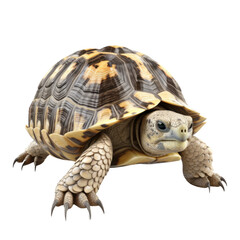Fototapeta premium Russian Tortoise PNG Cutout, Generative AI
