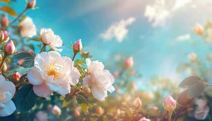 spring flowers background