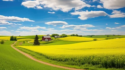 Zelfklevend Fotobehang countryside farm landscape © PikePicture