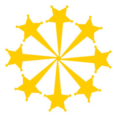 Modern simple star vector