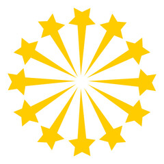 Modern simple star vector