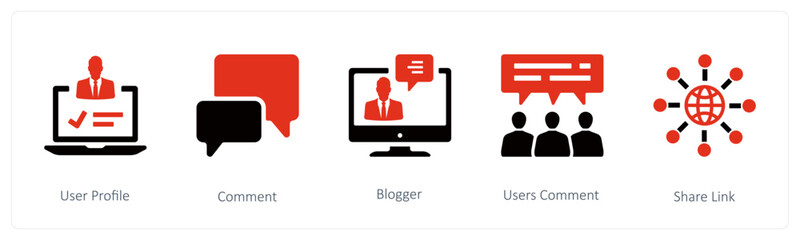 user profile, comment and blogger