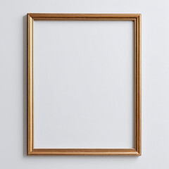 White blank photo frame wall art mockup template design