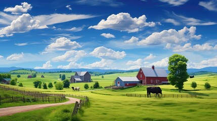 Obraz premium crops countryside farm