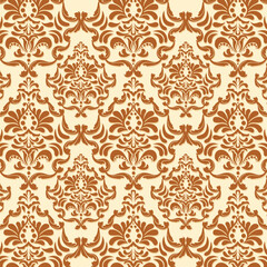Background design with damask vector pattern