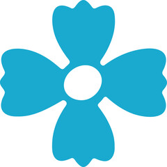 Flower hand drawing design element. Decorative flower illustration.