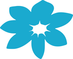 Flower hand drawing design element. Decorative flower illustration.