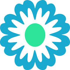 Flower hand drawing design element. Decorative flower illustration.