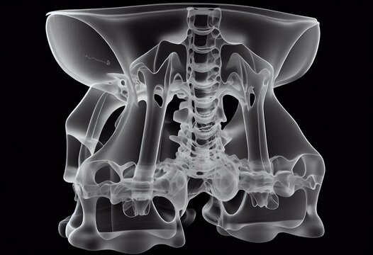 X-ray image of Pelvic bone. Generative AI