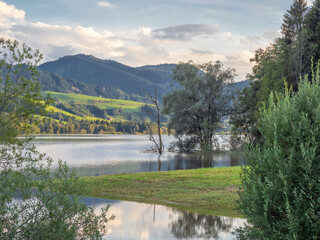 Fototapeta premium Lake Gruentensee in Bavaria, Germany..