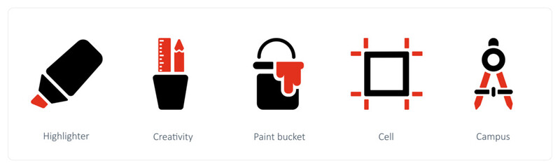 Highlighter, Creativity, Paint bucket