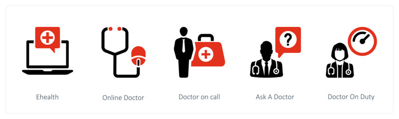 Obraz premium Ehealth, Online Doctor, Doctor on call