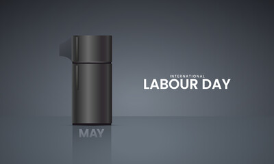 International Labor Day. Labour day. May 1st labour day. 3D illustration