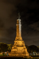 Albuquerque Monument At Night In Lisbon, Portugal - 733715823