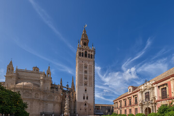 Seville Cathedral And Archbishop Palace In Spain - 733715830