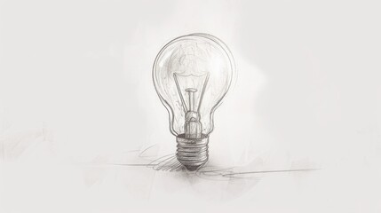 Conceptual Light Bulb Sketch