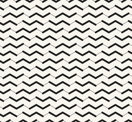 Vector seamless pattern with linear zigzag. Modern geometric texture. Repeating abstract background. Zigzag grid with thin linear grid.