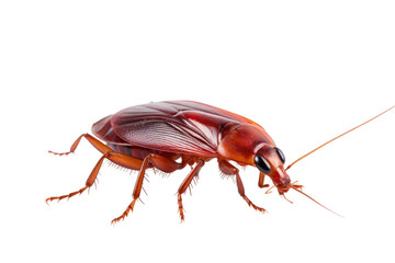 Red Cockroach Isolated On Transparent Background